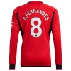 Officiële Voetbalshirt Manchester United B. Fernandes 8 Thuis 2023-24 Lange Mouw - Heren